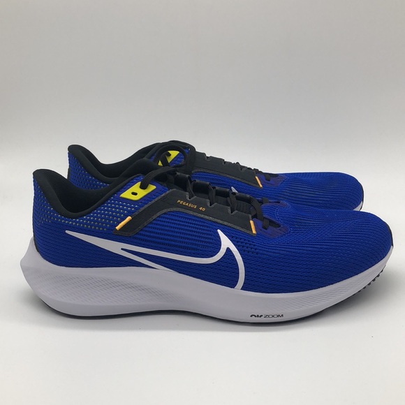 Mens Nike Air Zoom Pegasus 40 Wide Blue/White DV7480-401 NWOB - Picture 2 of 5